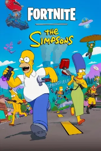 Fortnite x The Simpsons poster